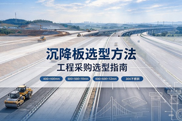双城沉降板选择方法