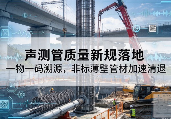 双城声测管质量新规落地，一物一码溯源，非标薄壁管材加速清退