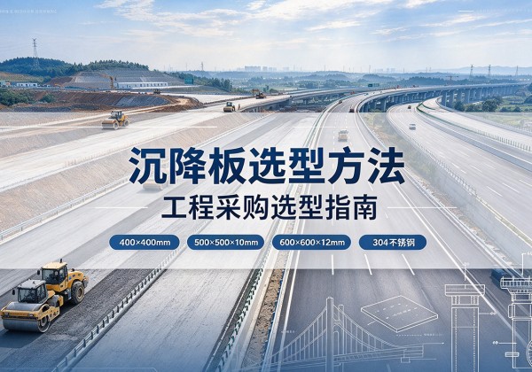 双城沉降板选择方法